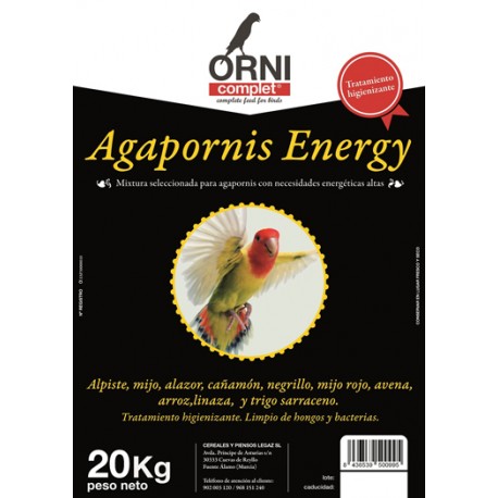Mixtura Agapornis Energy (sin pipa)